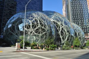 Amazon Spheres di kompleks kantor pusat Amazon di Seattle