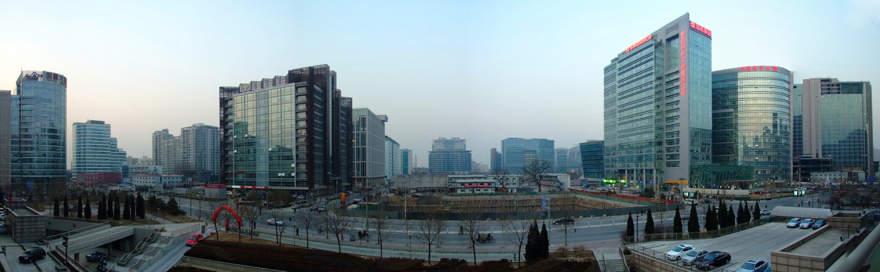 Panorama kawasan teknologi Zhongguancun di Beijing